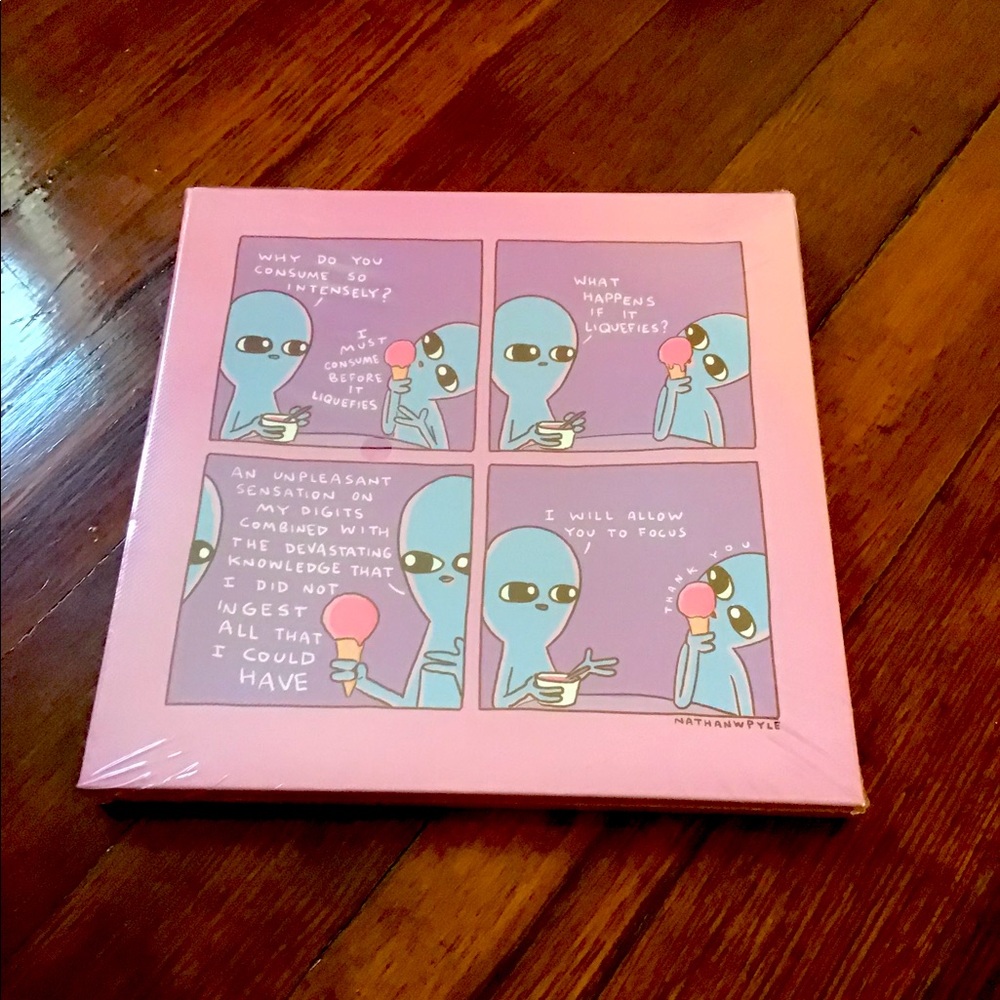 Strange Planet cartoon wall decoration
